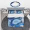 Designart 'Blue Agate Geode' Mid-Century Modern Bedding Set - Duvet Cover & Shams